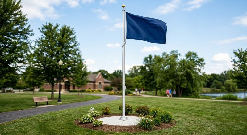 Flagpole Installation in Longmont, CO