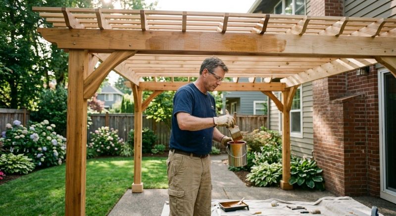 Pergola Sealing in Kitsap County, WA