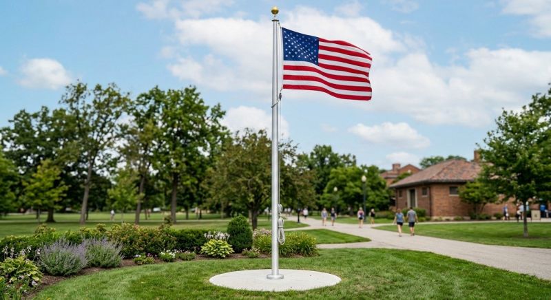 Flagpole Installation in Longmont, CO